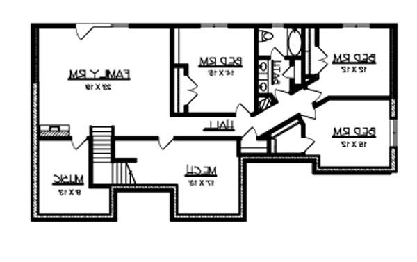 Basement image of The Wendell House Plan